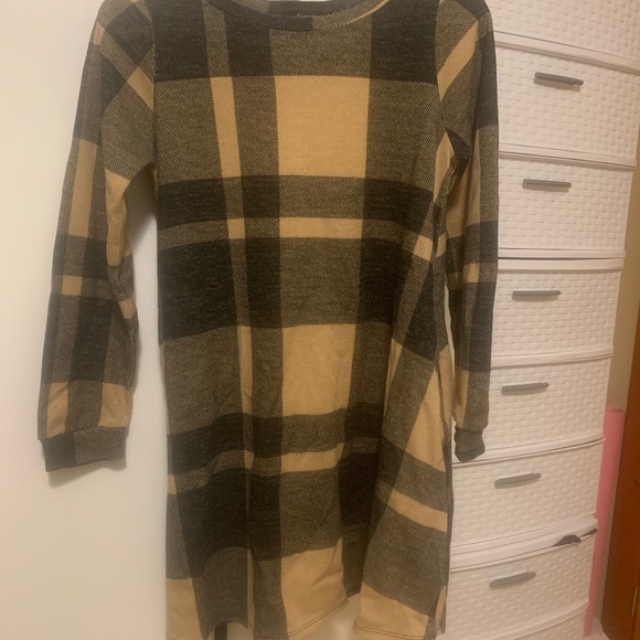 Plaid Sweater Dress for Women - Picture 3 of 7